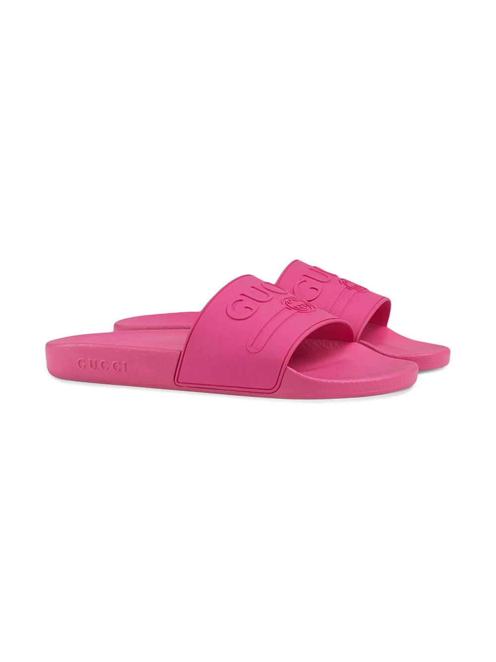 Gucci logo rubber slide sandal - 3