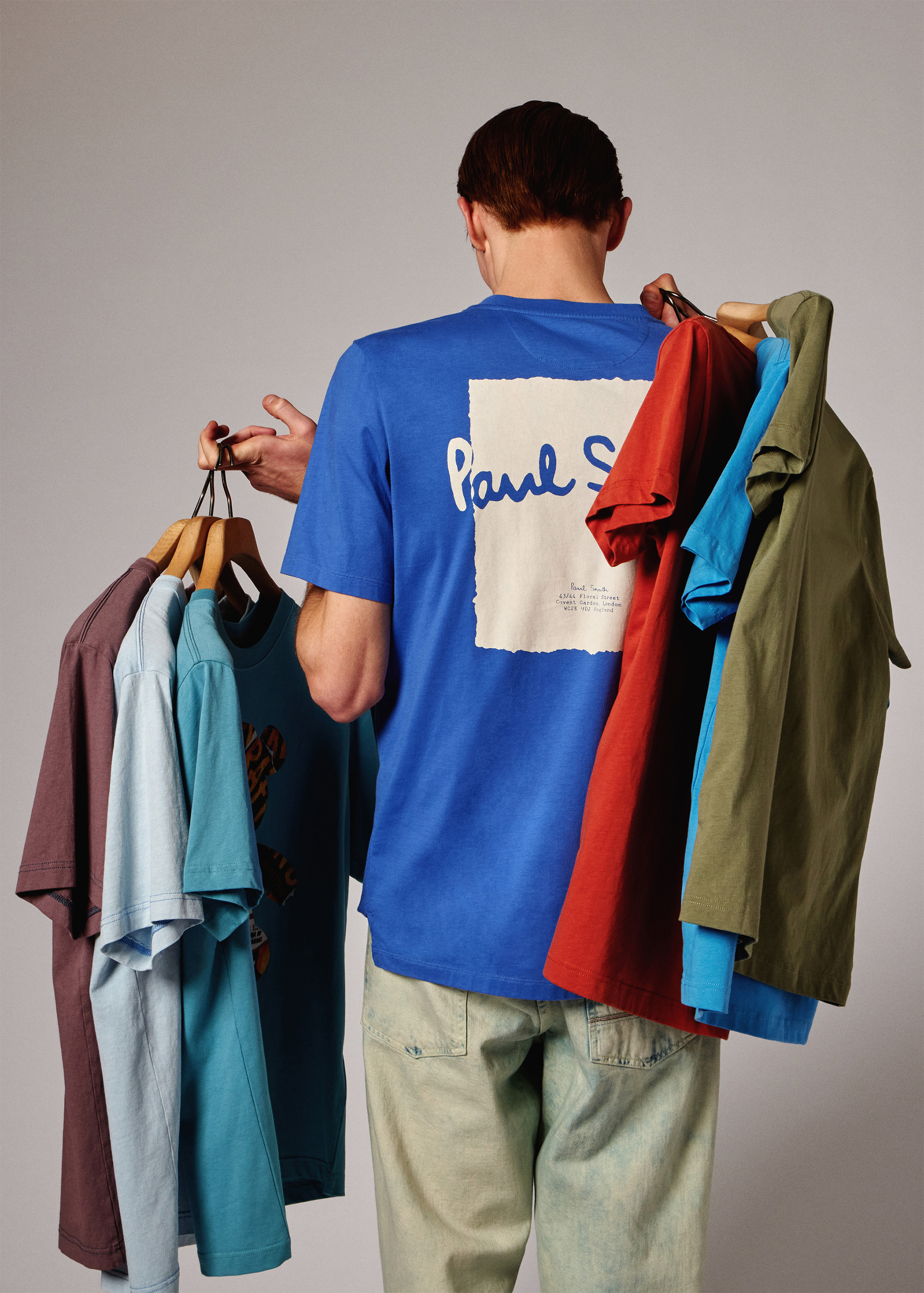 Cobalt Blue Signature Logo Print T-Shirt - 2