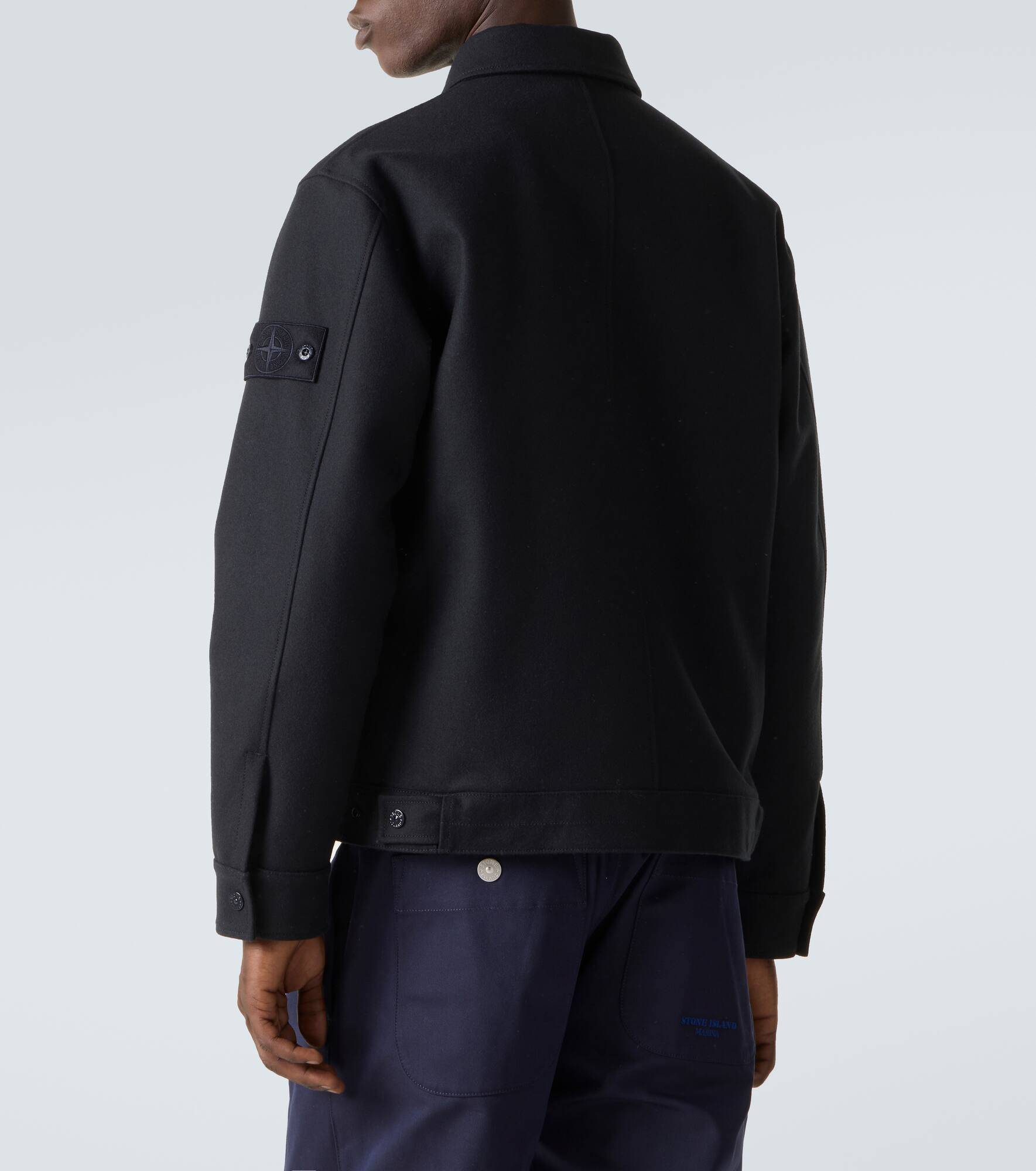 Ghost wool-blend flannel jacket - 4