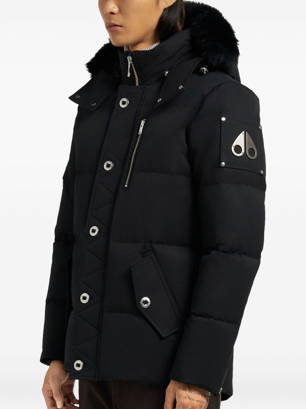 REMOVABLE-HOOD QUILTED COAT - 5