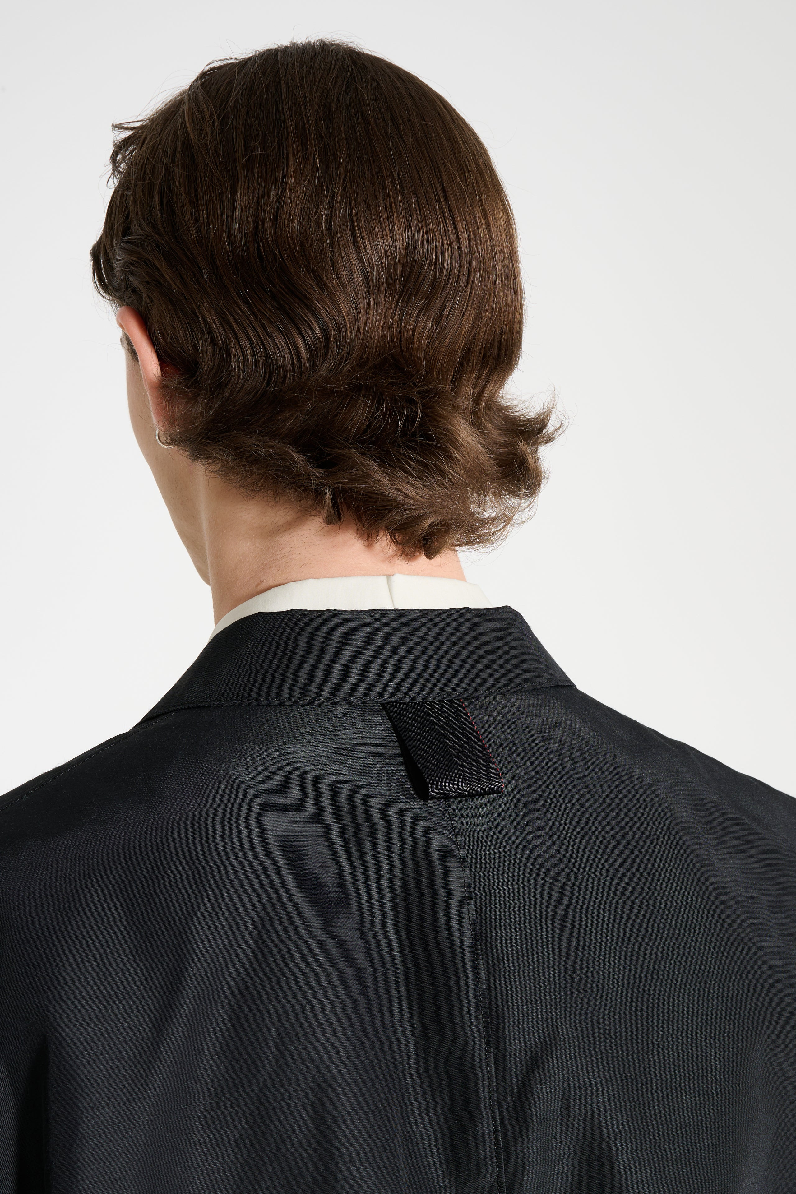 COMME DES GARÇONS HOMME POLYESTER LINEN JACKET BLACK - 7