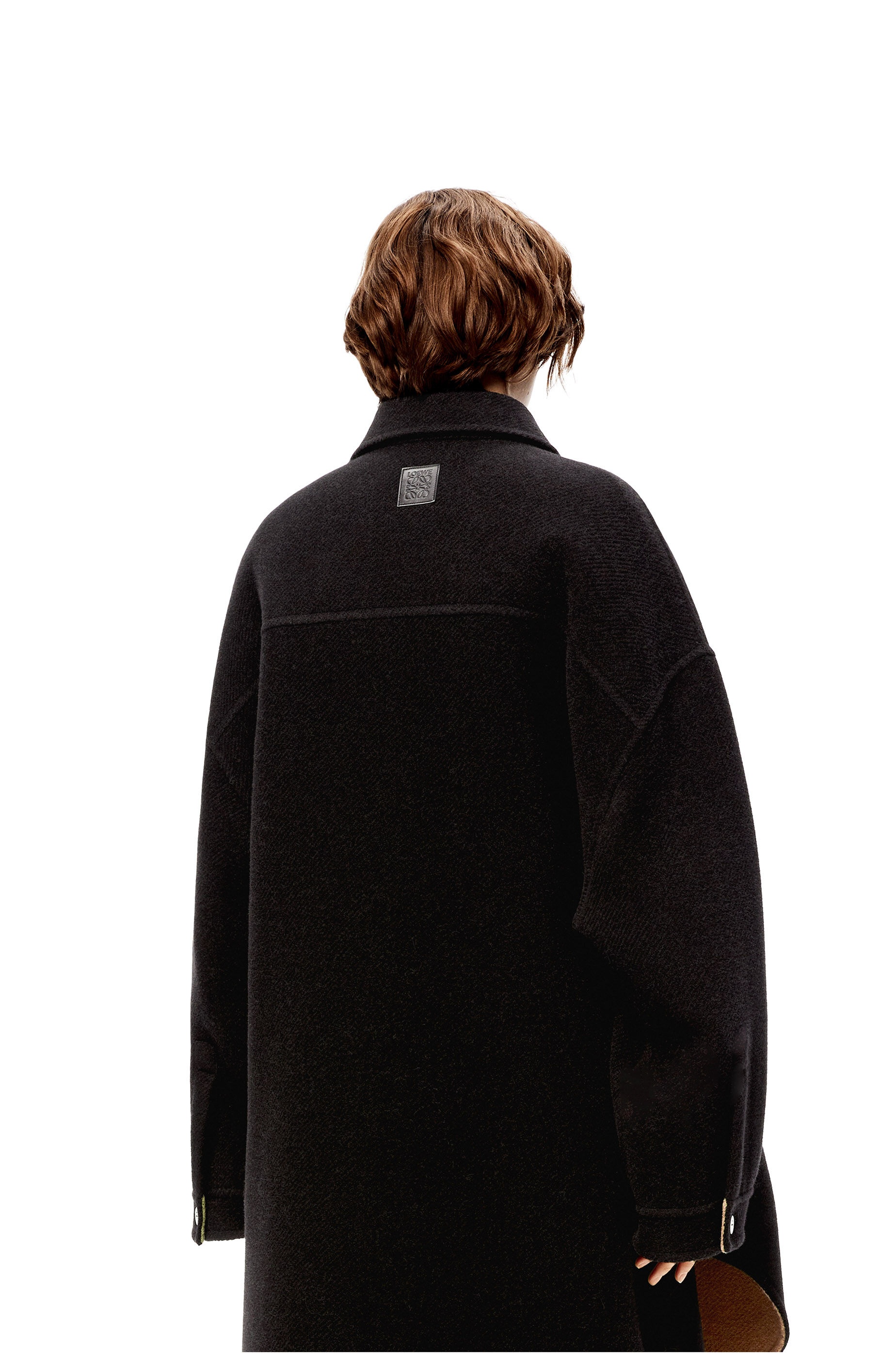 Oversize jacket in wool and alpaca - 4