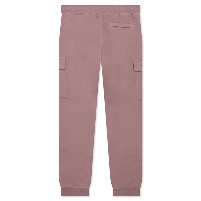 Stone Island BRUSHED CARGO FLEECE PANTS - RED ONION outlook