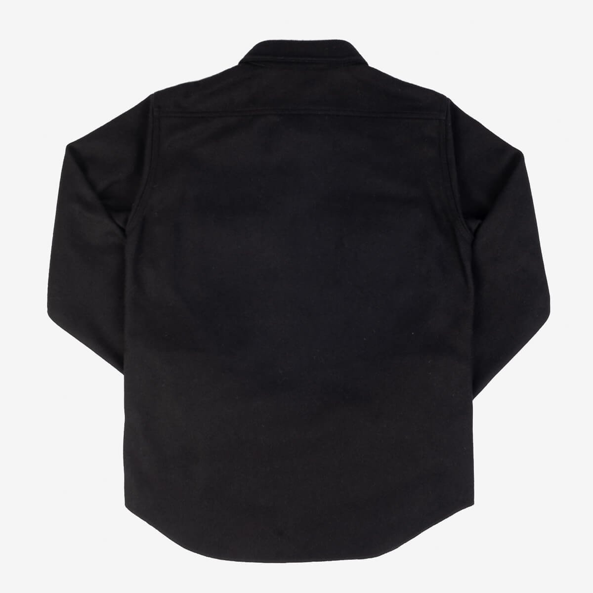 IHSH-306-BLK Melton Wool C.P.O Shirt - Black - 5