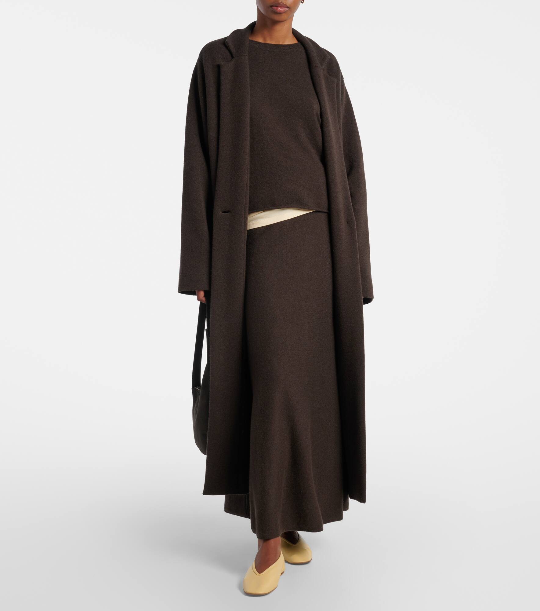 Torie knitted cashmere maxi skirt - 2
