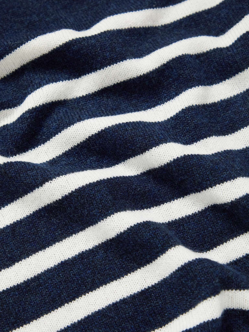 Travis Striped Wool and Cotton-Blend Sweater 3