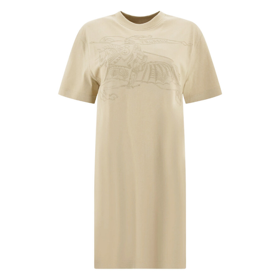 Burberry EKD Embroidered Cotton T-Shirt Dress - 5
