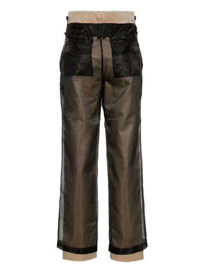 FENG CHEN WANG layered tapered trousers outlook
