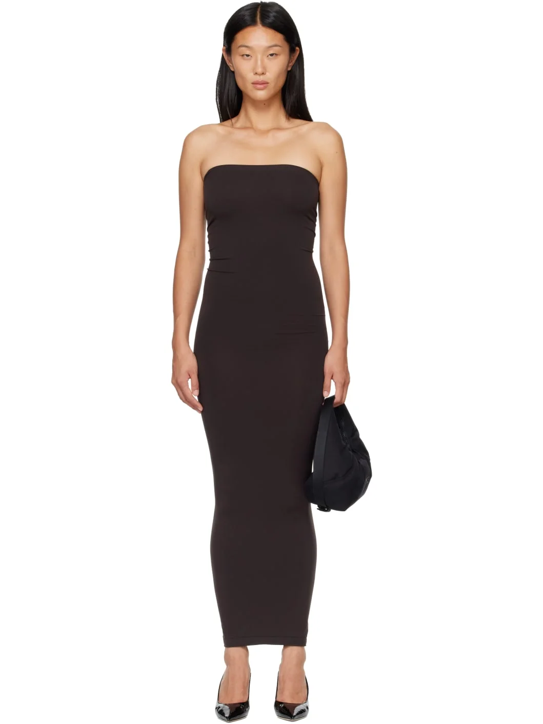 Brown Fatal Midi Dress - 1