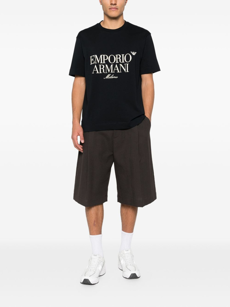 EMPORIO ARMANI logo-embroidered T-shirt outlook