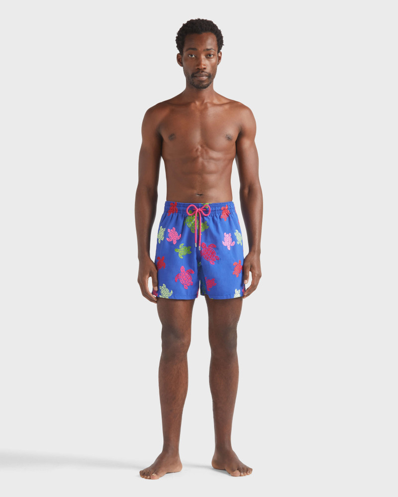 Vilebrequin Men Swim Shorts Embroidered Tortue Multicolore - Limited Edition outlook