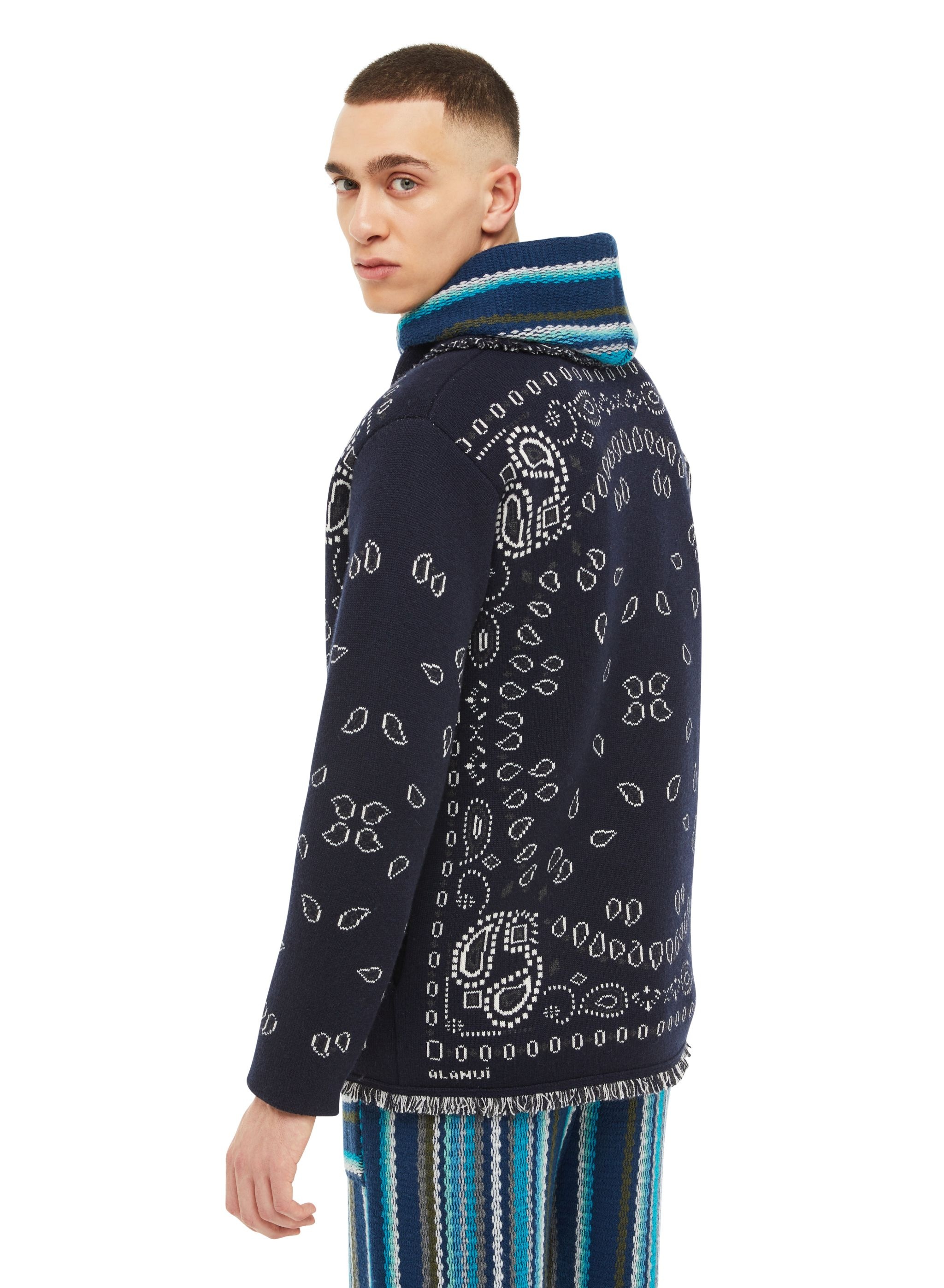 Bandana Jacquard Cardigan - 8