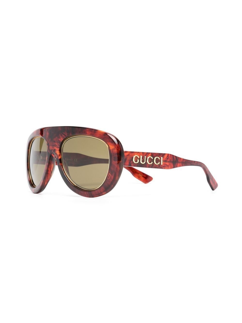 tortoiseshell pilot-frame sunglasses - 2