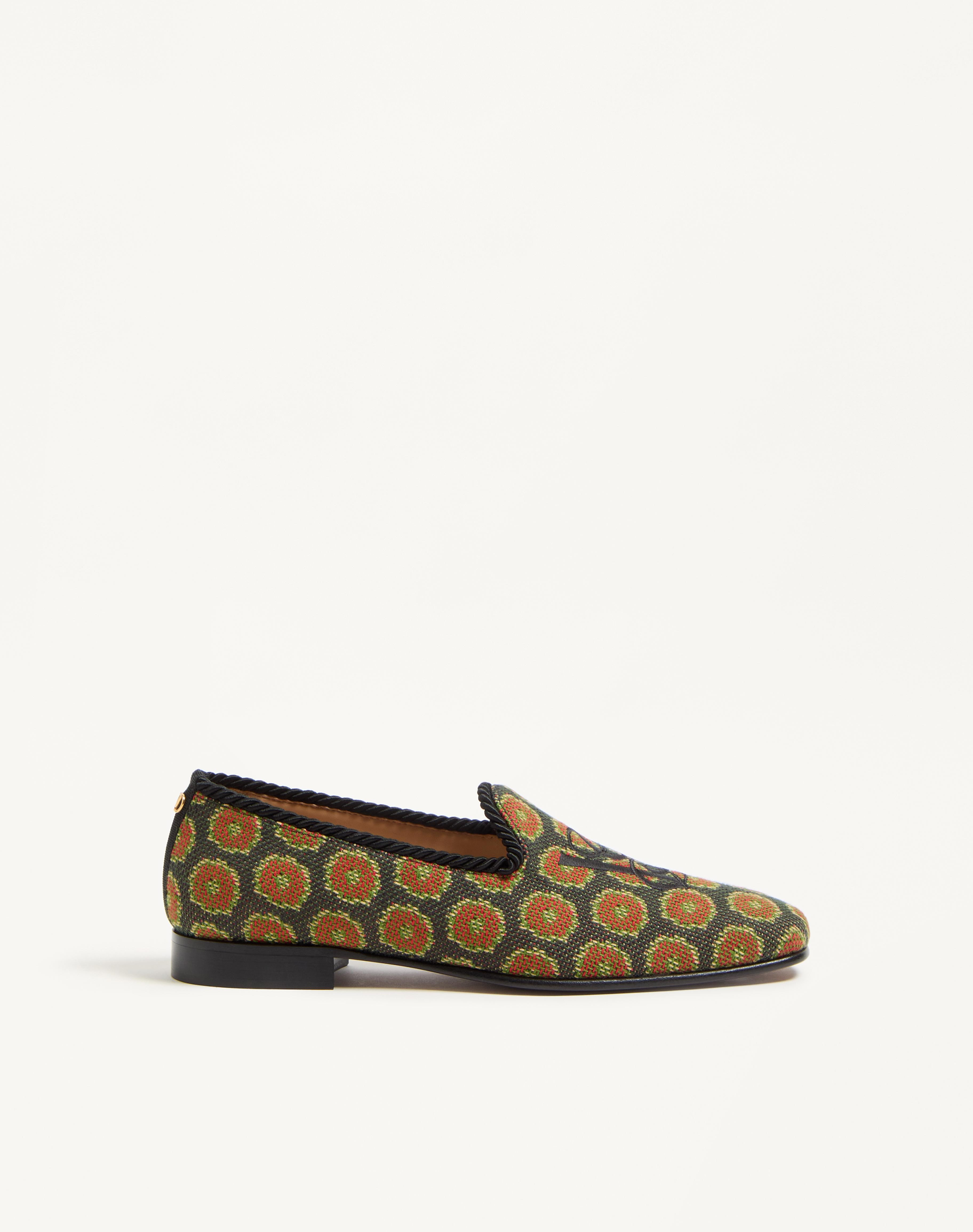 LES ALCÔVETTES LOAFER IN JACQUARD FABRIC - 1
