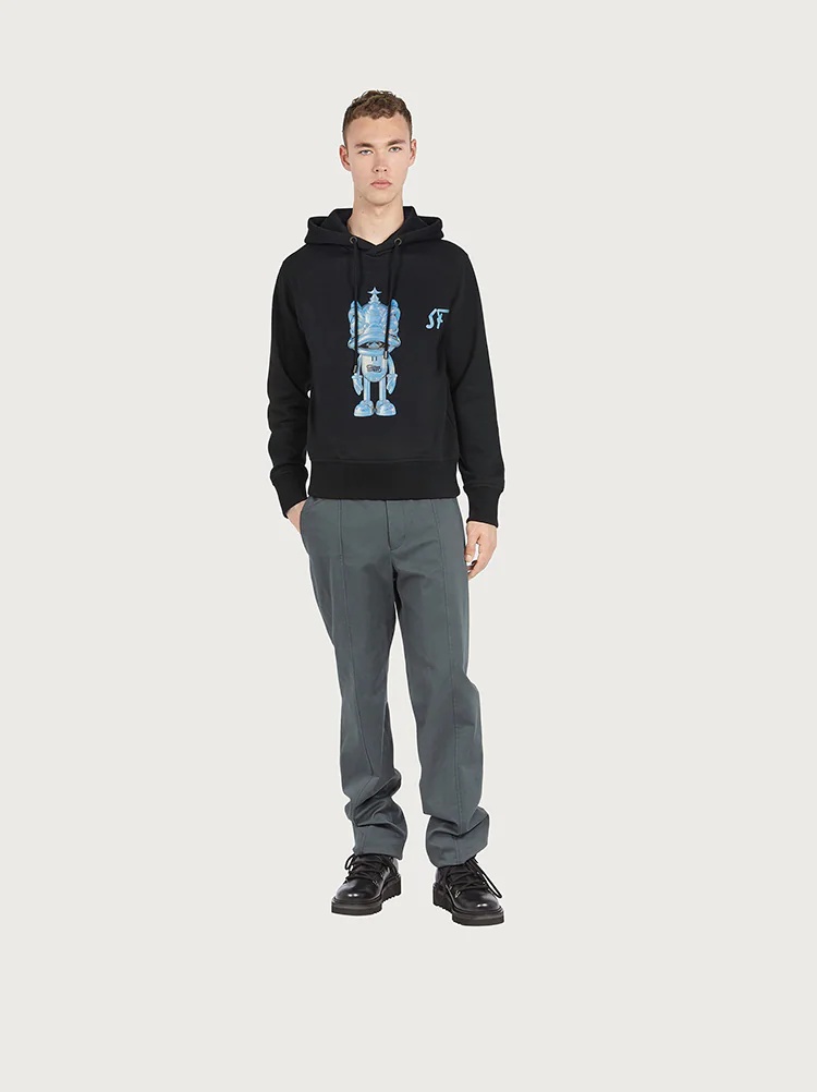 LIMITED EDITION FERRAGAMO X SHXPIR HOODED SWEATSHIRT - 6