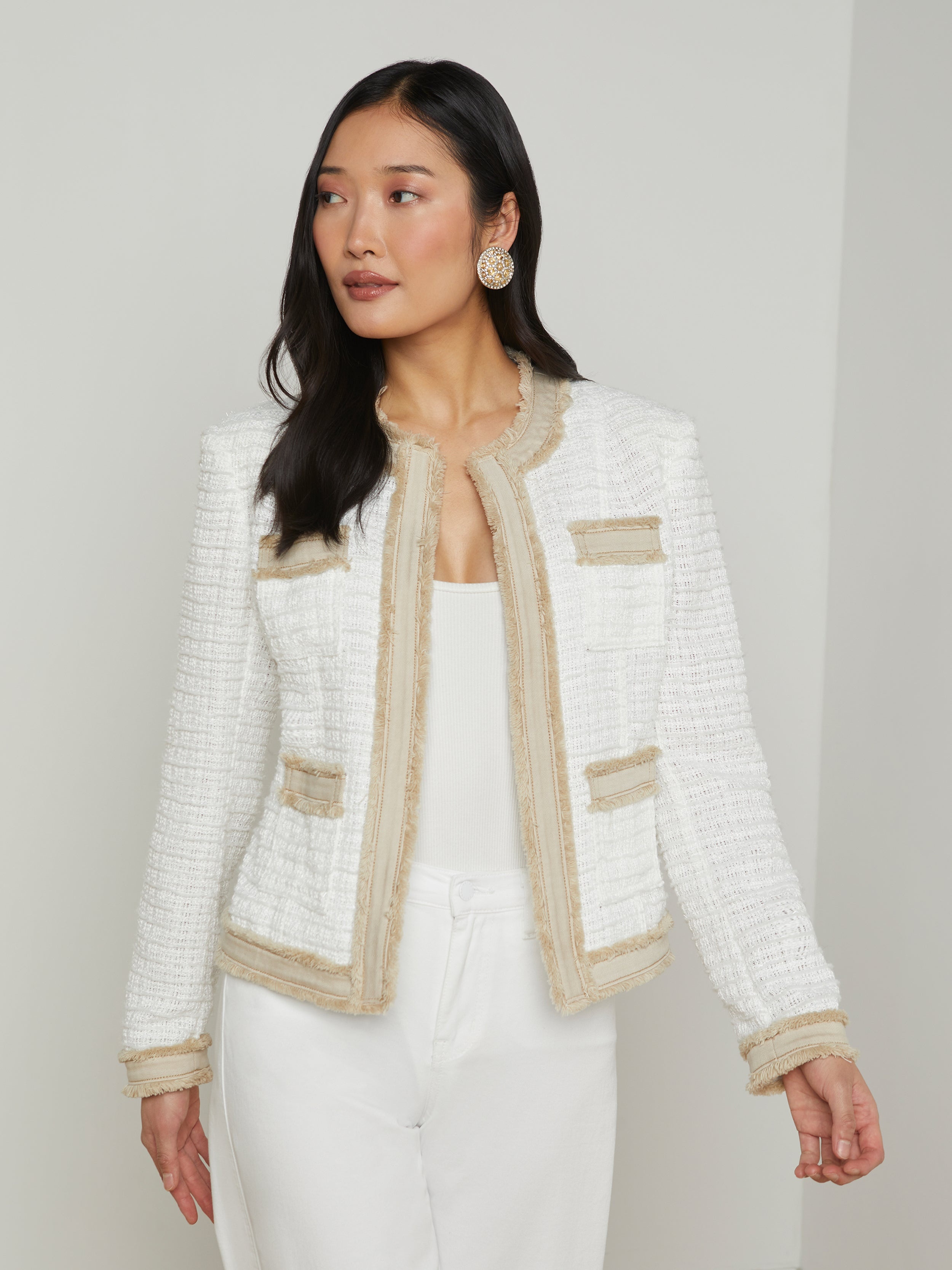 Agnes Tweed Denim Jacket - 2