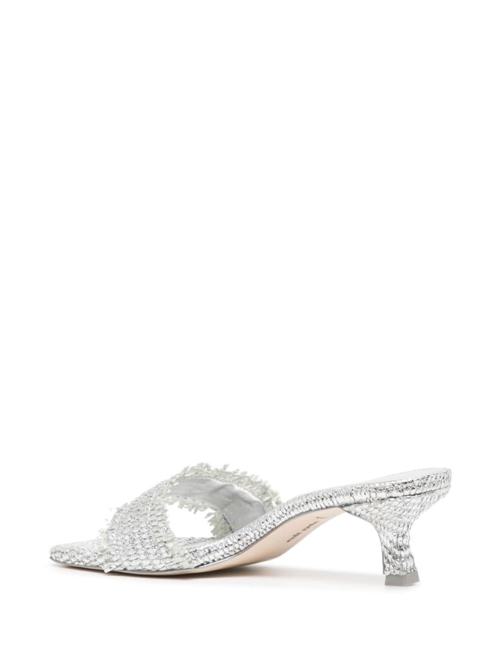 60mm interwoven metallic mules - 3