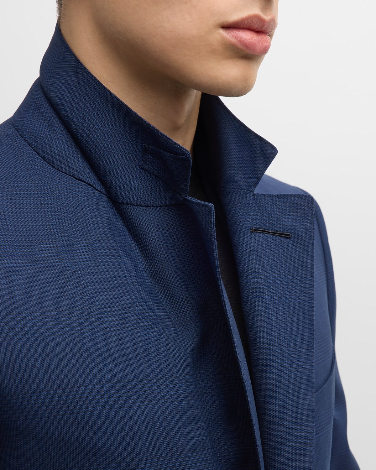 Men's Shelton Mouline Check Suit - 10