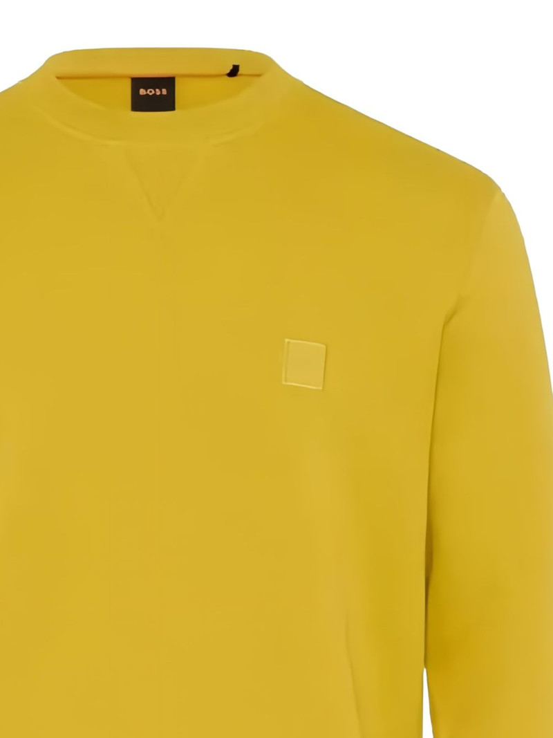 BOSS square-patch crew-neck sweatshirt outlook