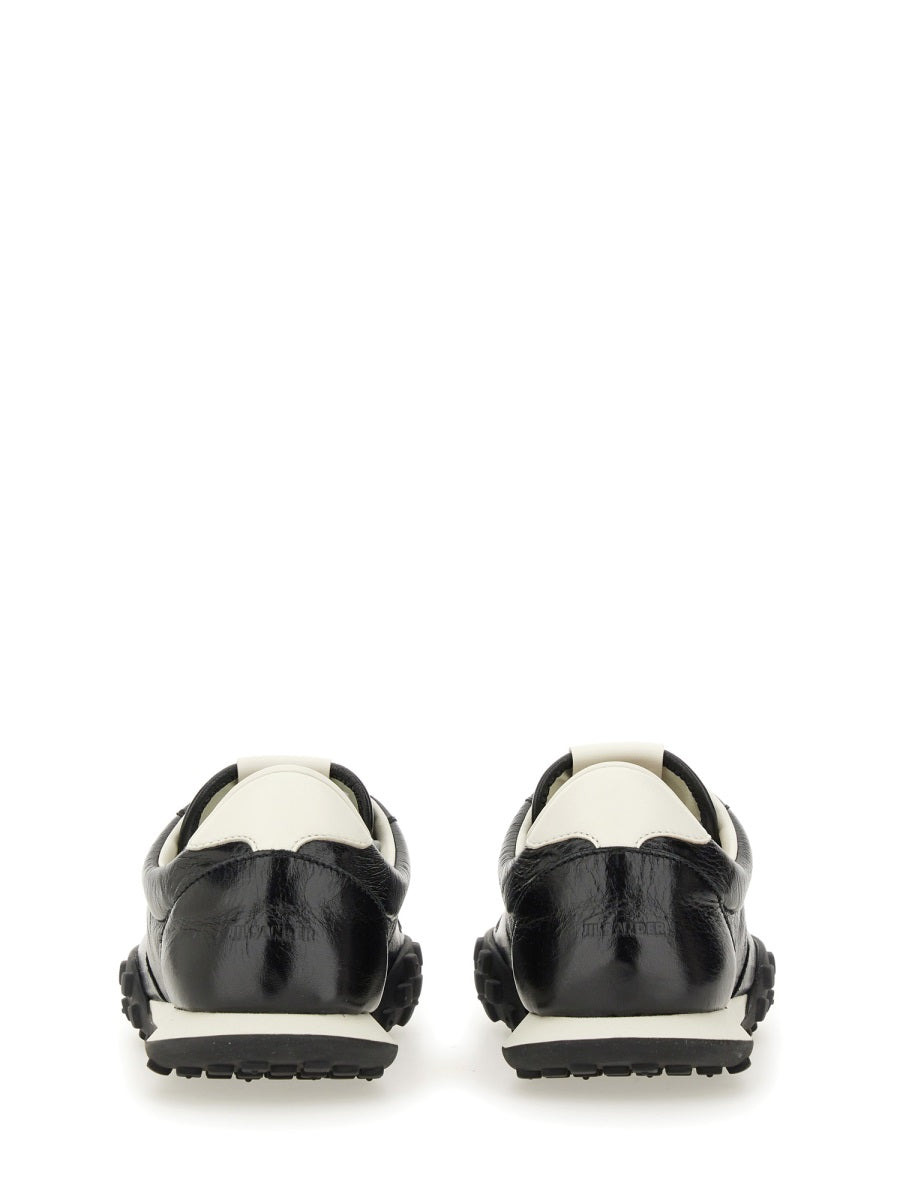 Jil Sander Men Low Leather Sneaker - 4