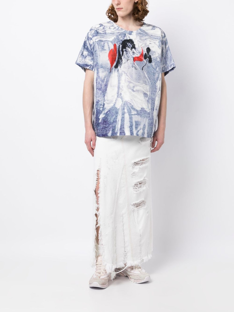 doublet graphic-print cotton T-shirt outlook