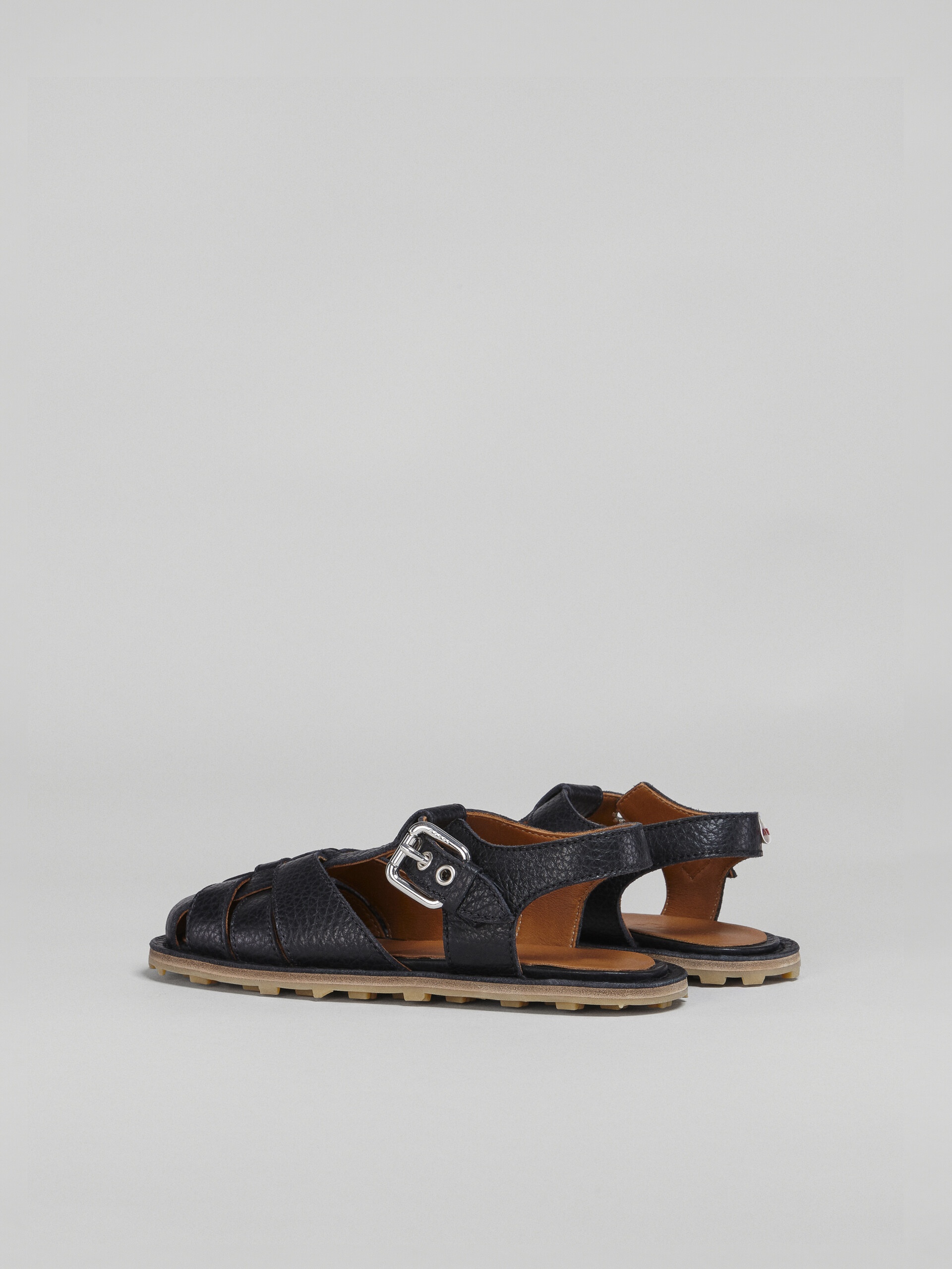 GRAINED CALF FISHERMAN'S SANDAL - 3