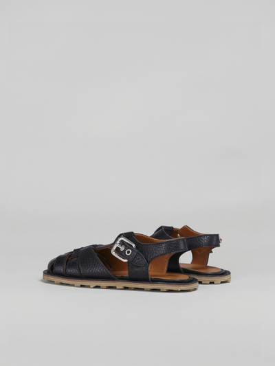 Marni GRAINED CALF FISHERMAN'S SANDAL outlook