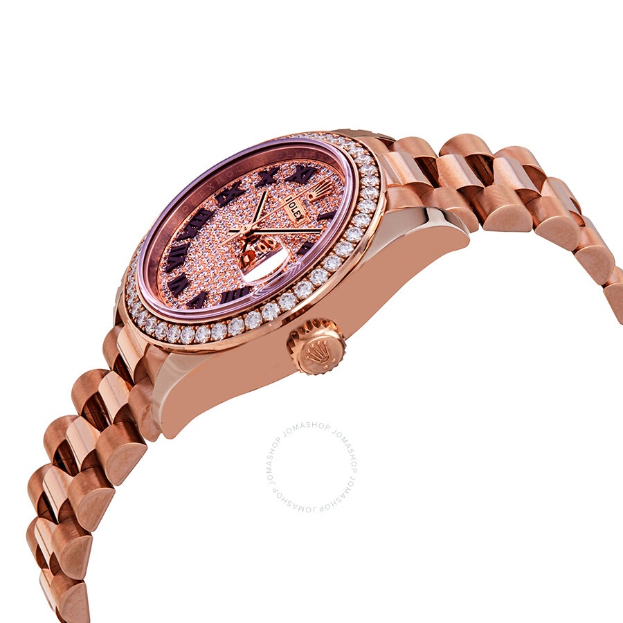 Rolex Lady-Datejust 28 Dial Ladies 18kt Everose Gold Predident Watch 279135DRP - 2