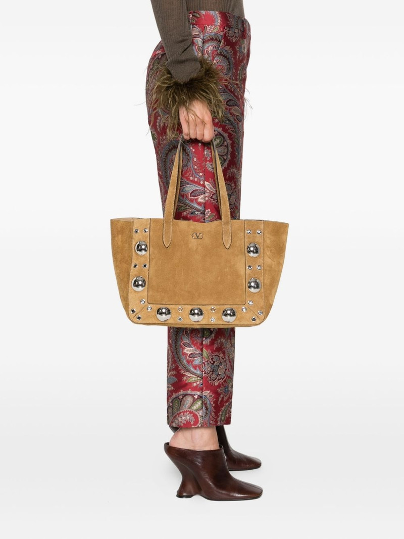 Valentino large Nellcôte eyelet-embellished tote bag outlook