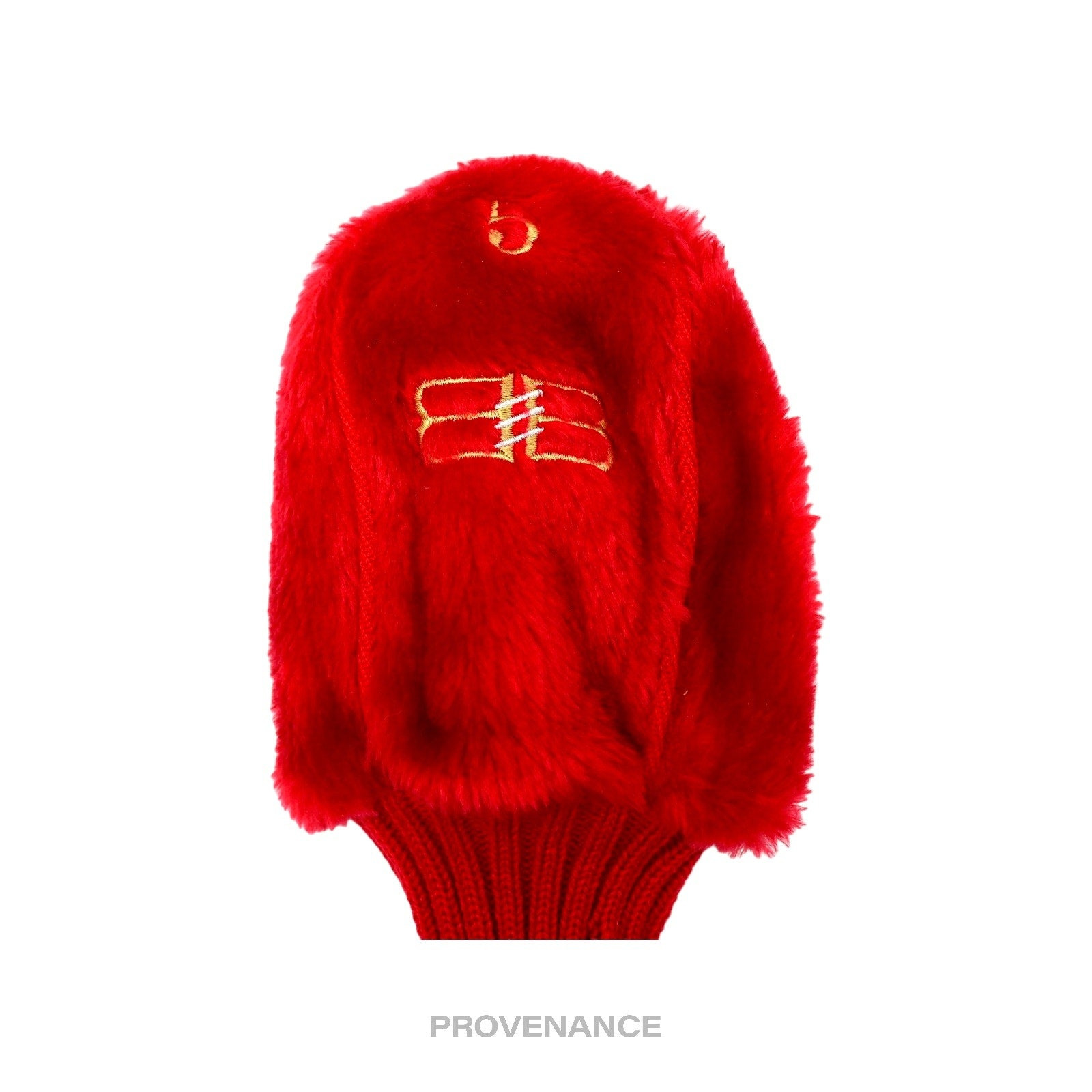 Balenciaga Golf Club Sock Set - Red Faux Fur - 3