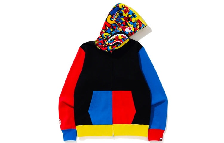 A Bathing Ape x MEDICOM TOY Shark Camo Full Zip Hoodie 'Multicolor' 1G73-115-910 - 2