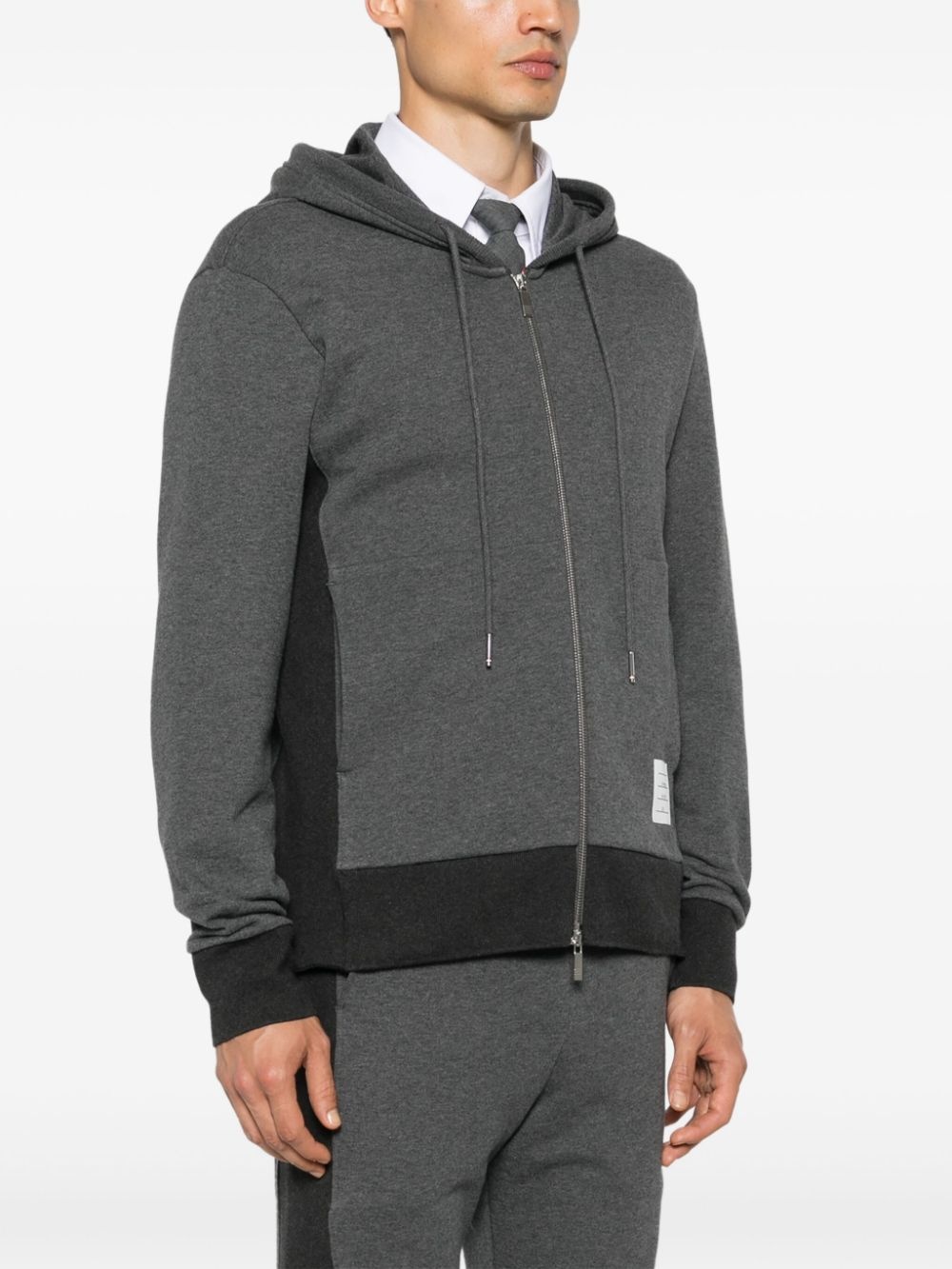 4-Bar zip-up hoodie - 3