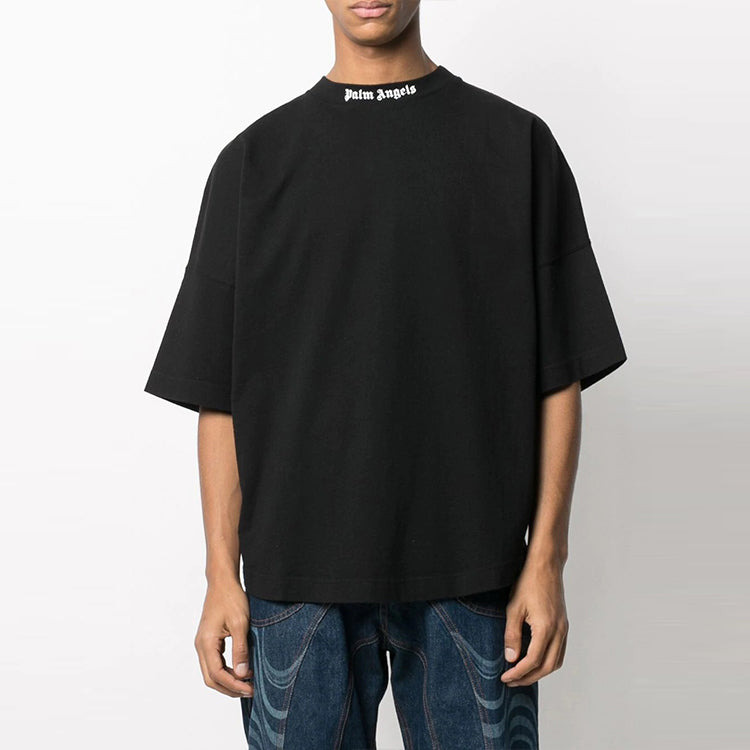 Palm Angels Classic Logo Over Tee 'Black White' PMAA002C99JER0011001 - 3
