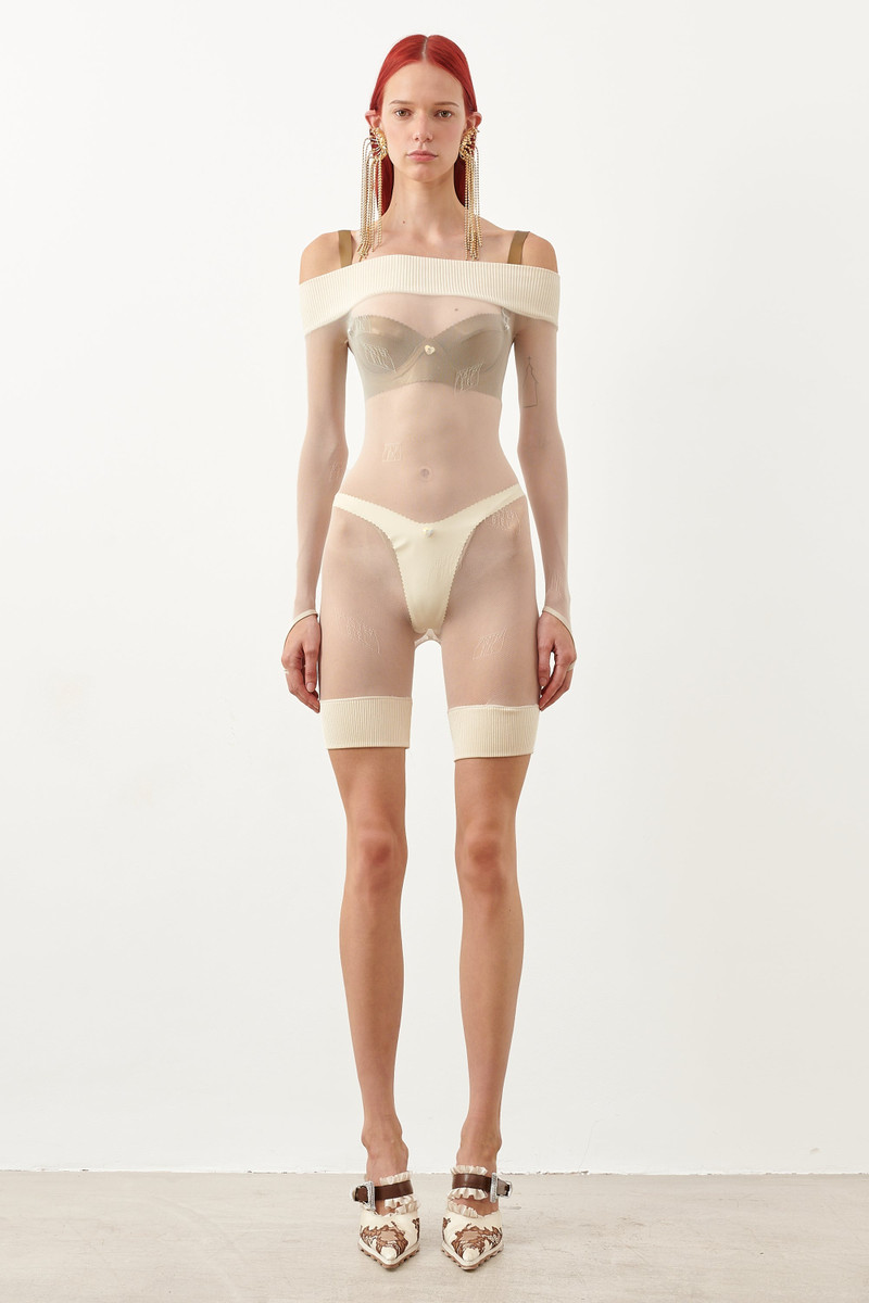 POSTER GIRL RUM PLAYSUIT OYSTER outlook