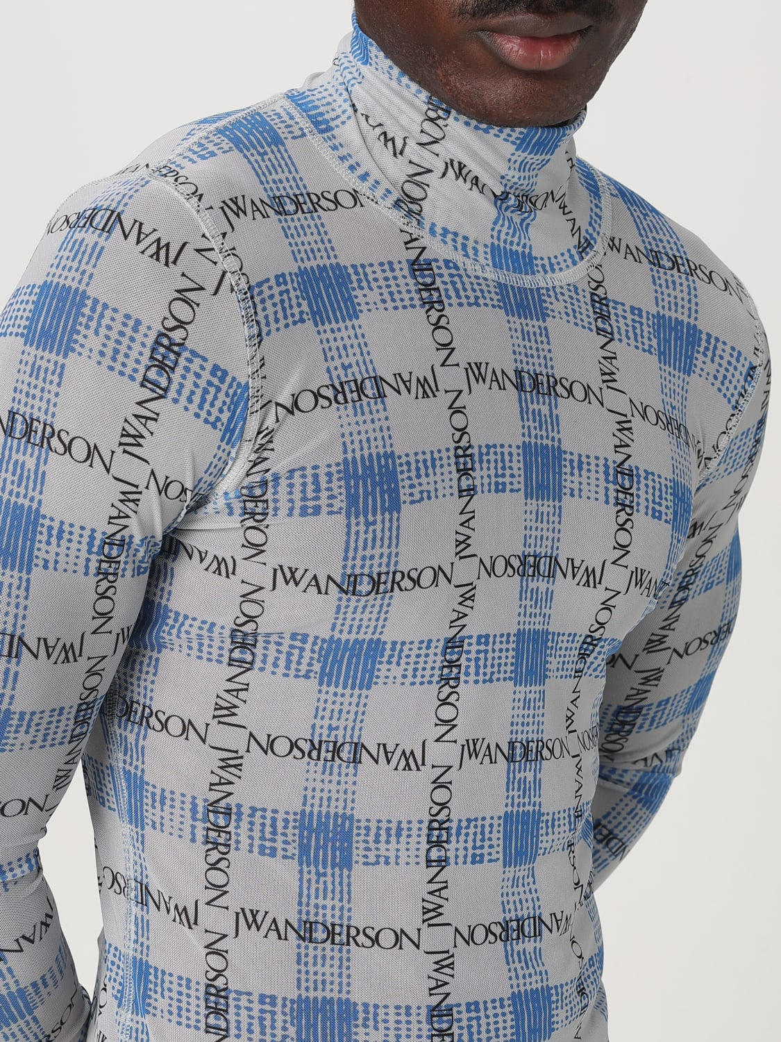 JW Anderson jersey sweater with check print - 5