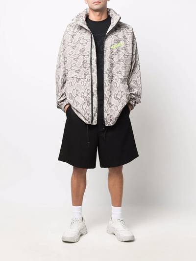 KENZO snakeskin print lightweight jacket outlook