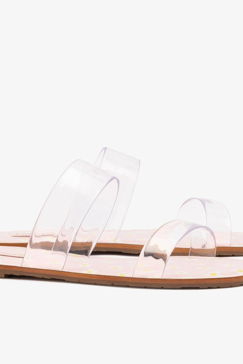Gabe Flat In Clear Vinyl and Pink Patent Leather 4