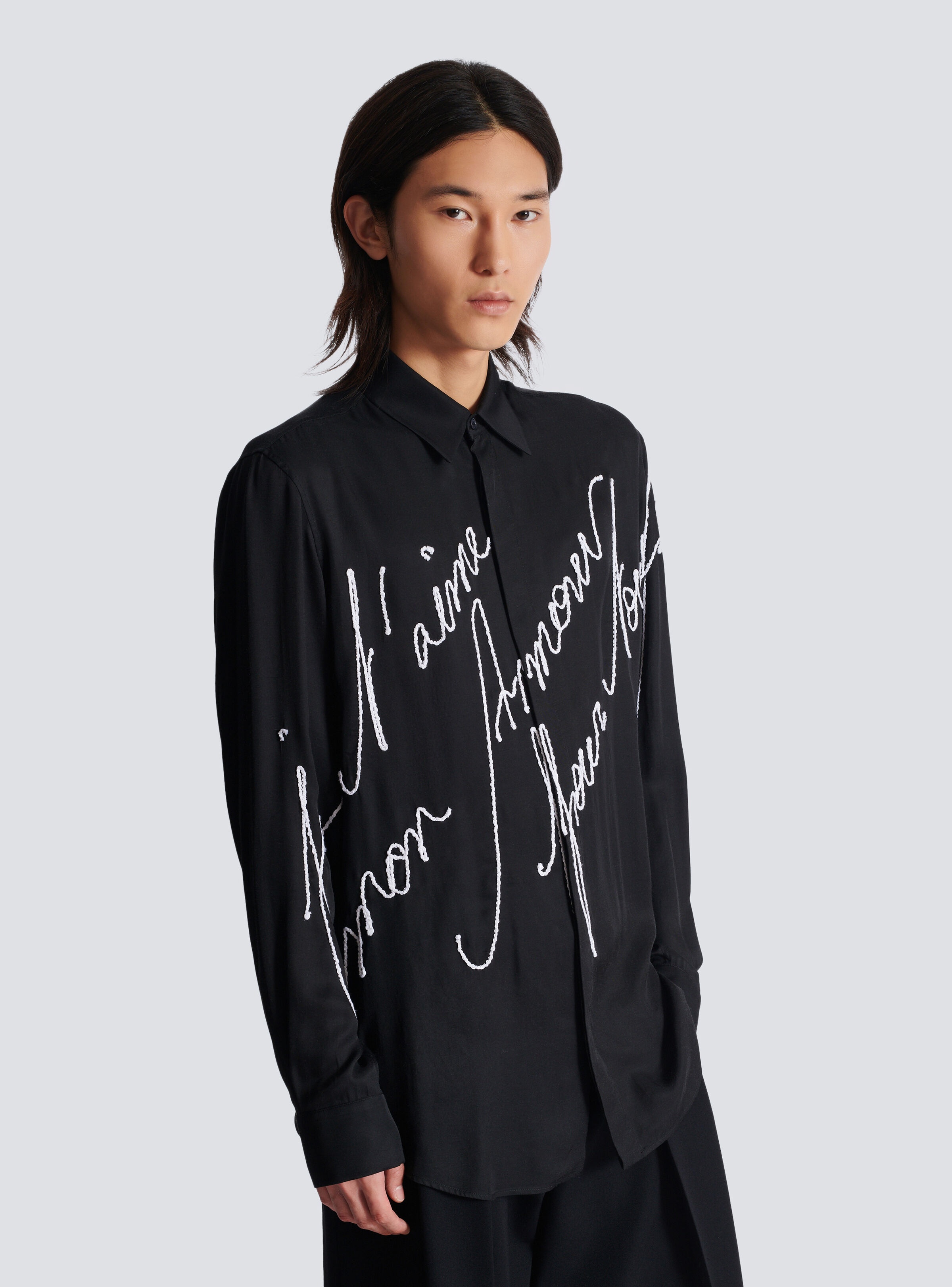 Loose shirt with "Love Letter" embroidery - 6