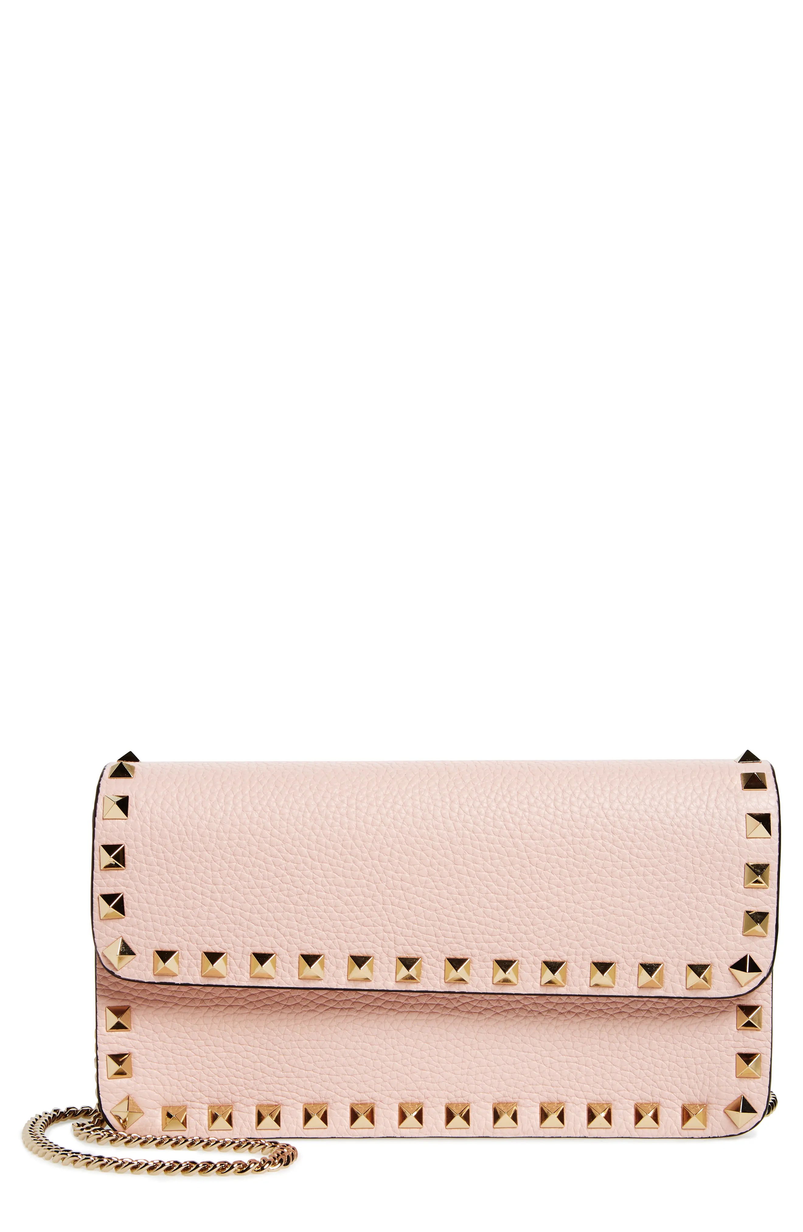 Rockstud Leather Wallet on a Chain - 1