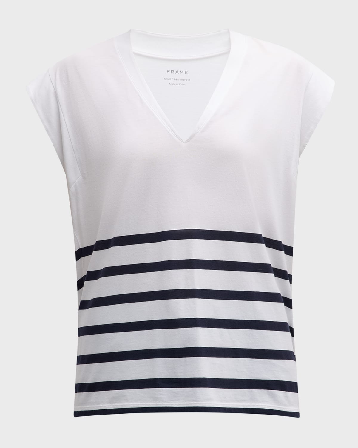 Le Mid Rise V-Neck Tee - 1