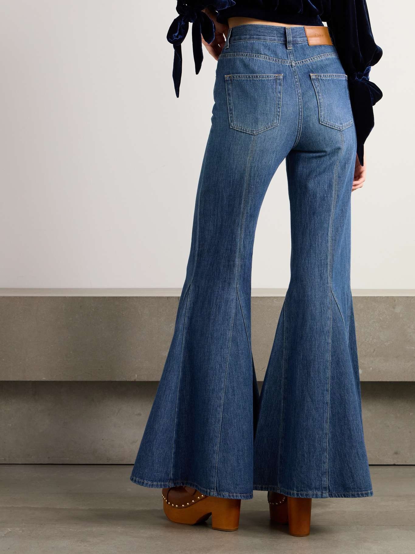 High-rise flared jeans Blue - 4