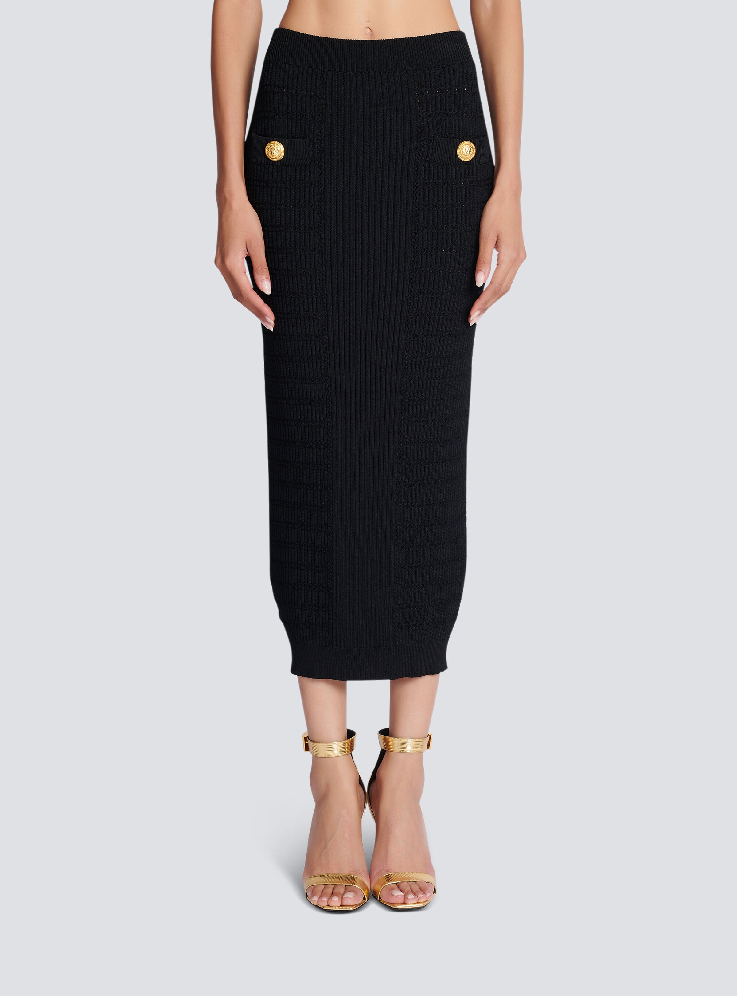 Midi knit skirt - 5
