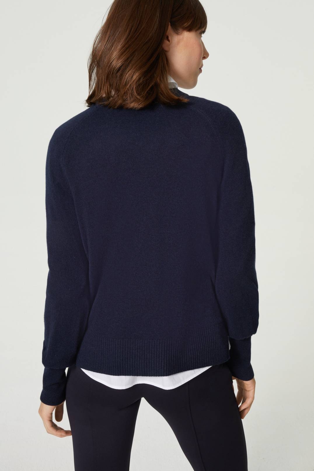 CINJA KNITTED PULLOVER IN NAVY BLUE - 3