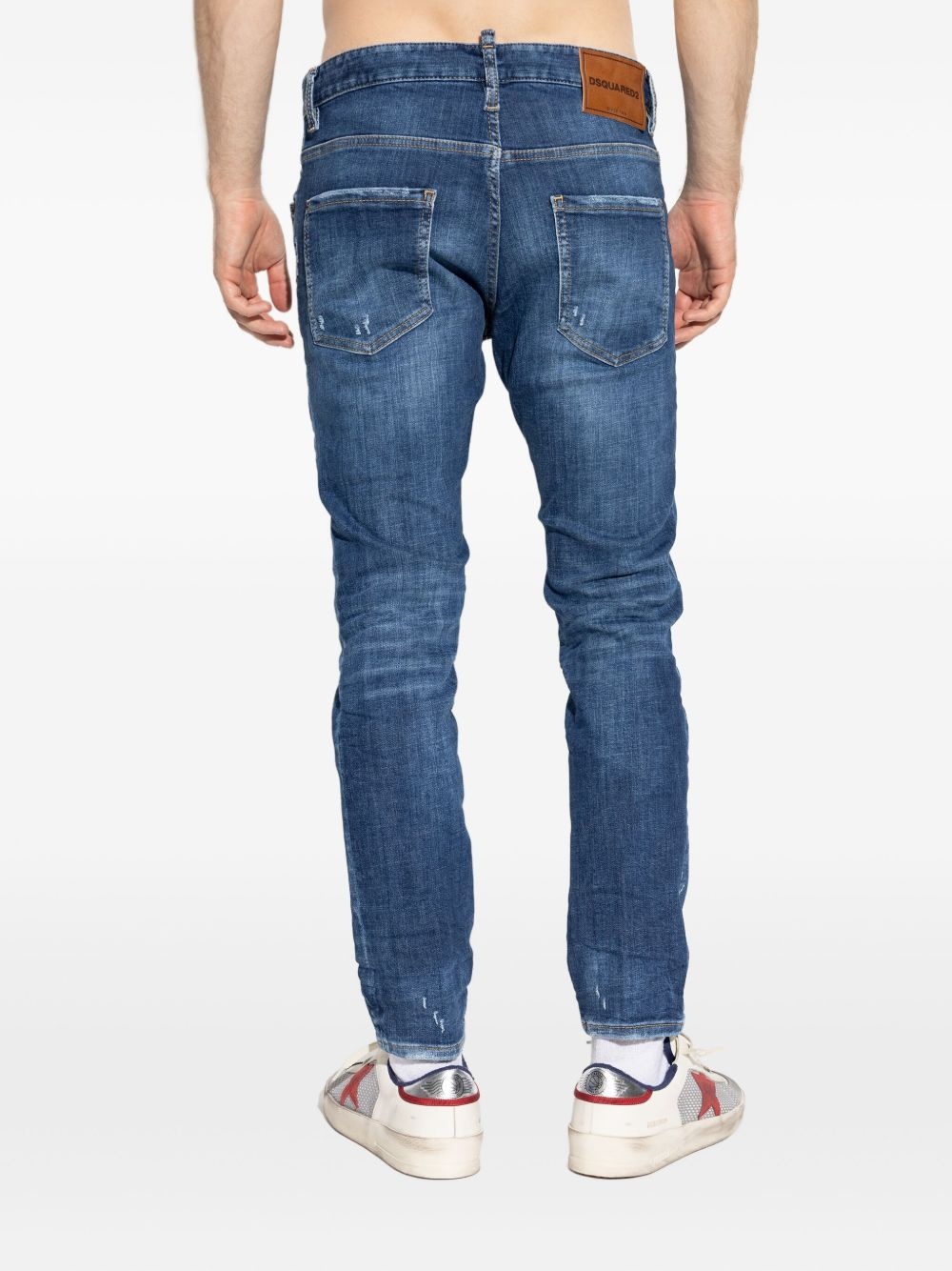 logo-tag jeans - 4