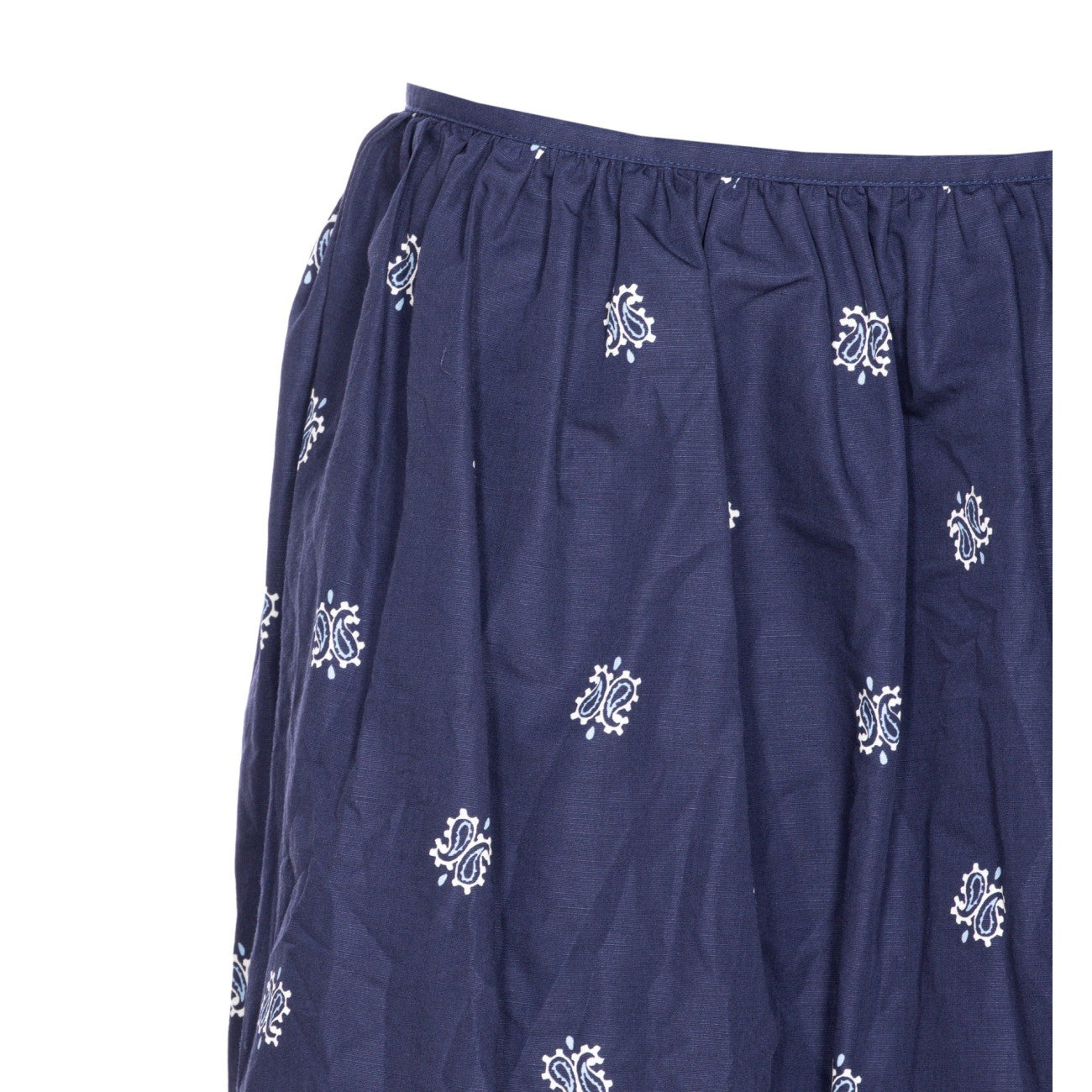 Miu Miu Women Printed Slubbed Poplin Skirt - 4