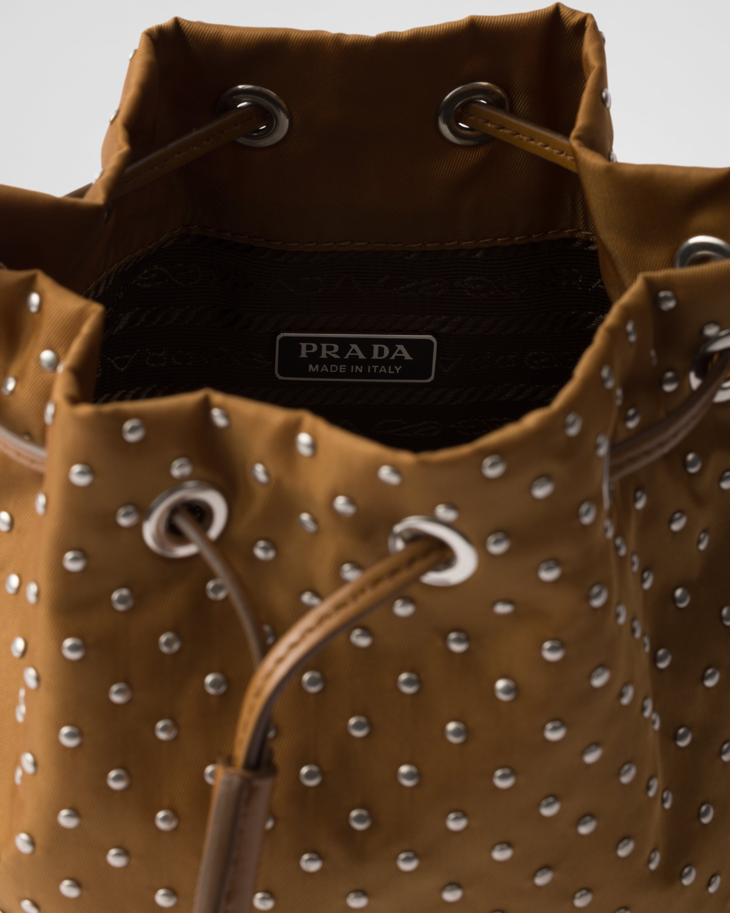 Re-Nylon mini-bag with studs - 4