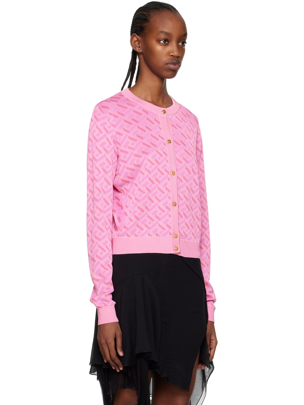 Pink La Greca Cardigan - 2
