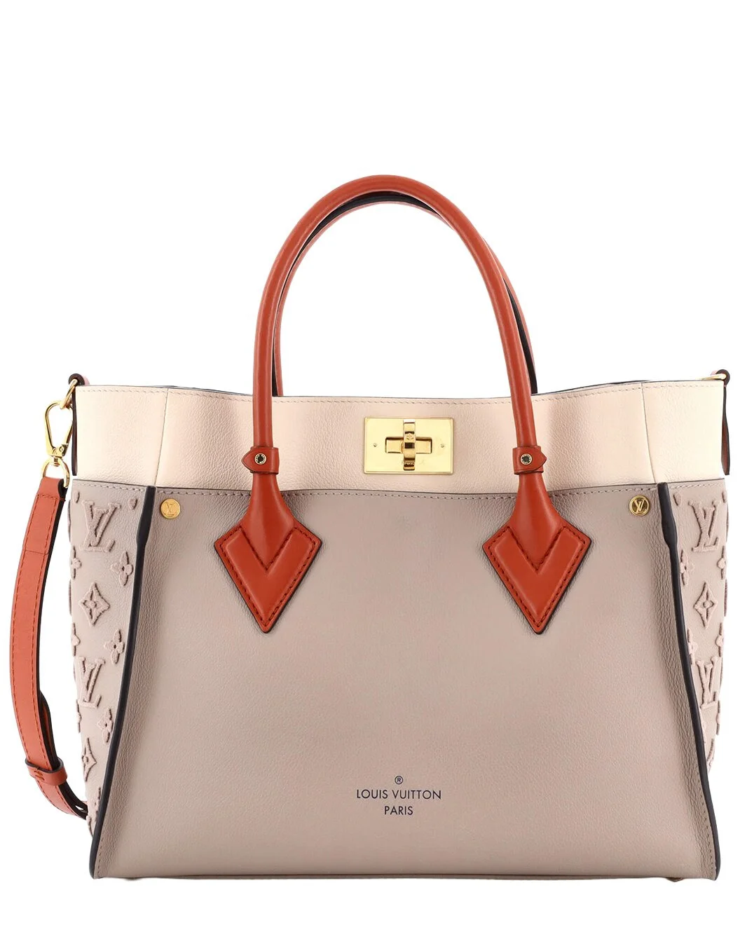 Louis Vuitton Beige Monogram Tuffetage Leather On My Side MM (Authentic Pre-
Loved) - 1