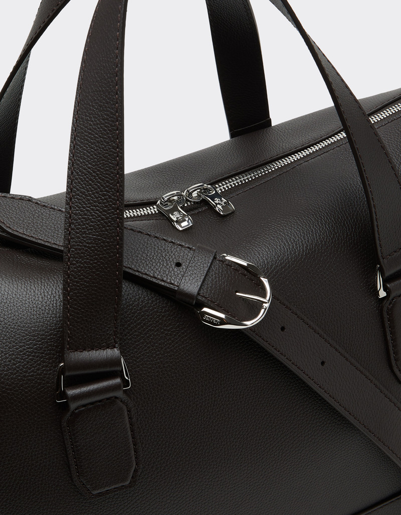 Garnet leather duffle bag 7