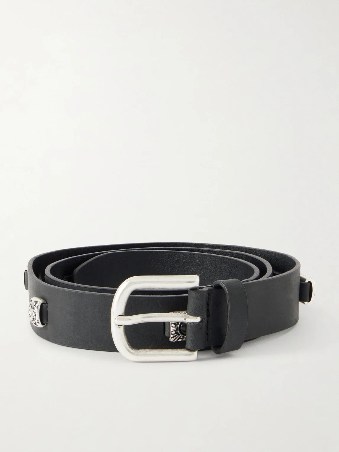 Duniro 3cm Embellished Leather Belt - 1